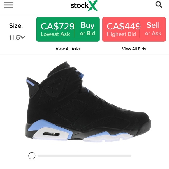 Jordan 6 unc - Picture 5 of 6